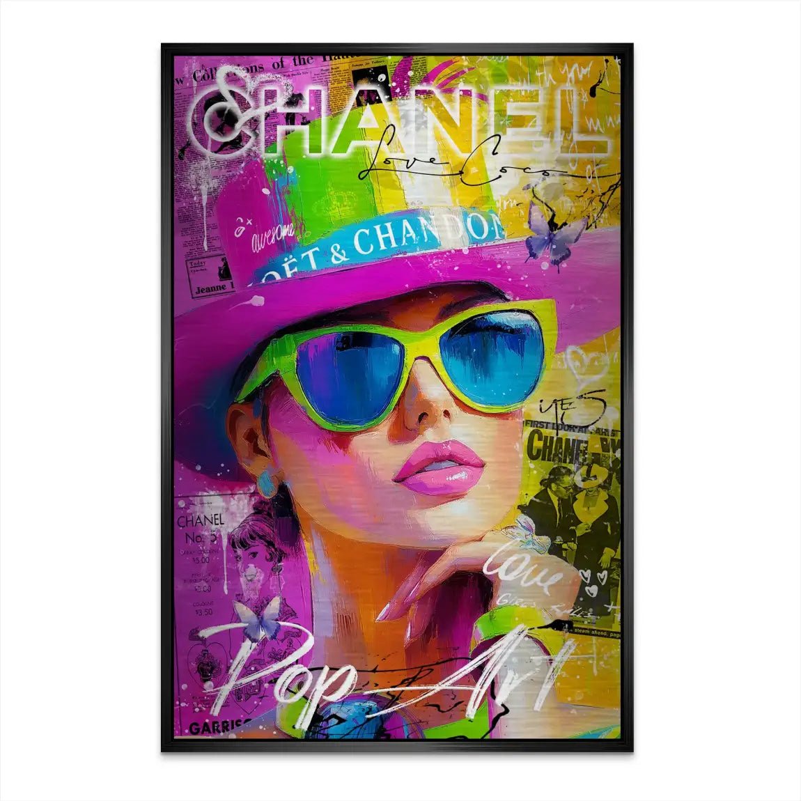 Chanel Pop Art Beauty Nr.4 AluDibond Gebürstet INGALERIE