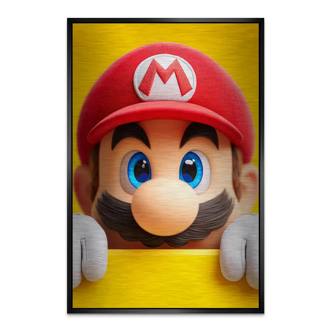 Mario Ikone Alu Dibond Bild gebürstet