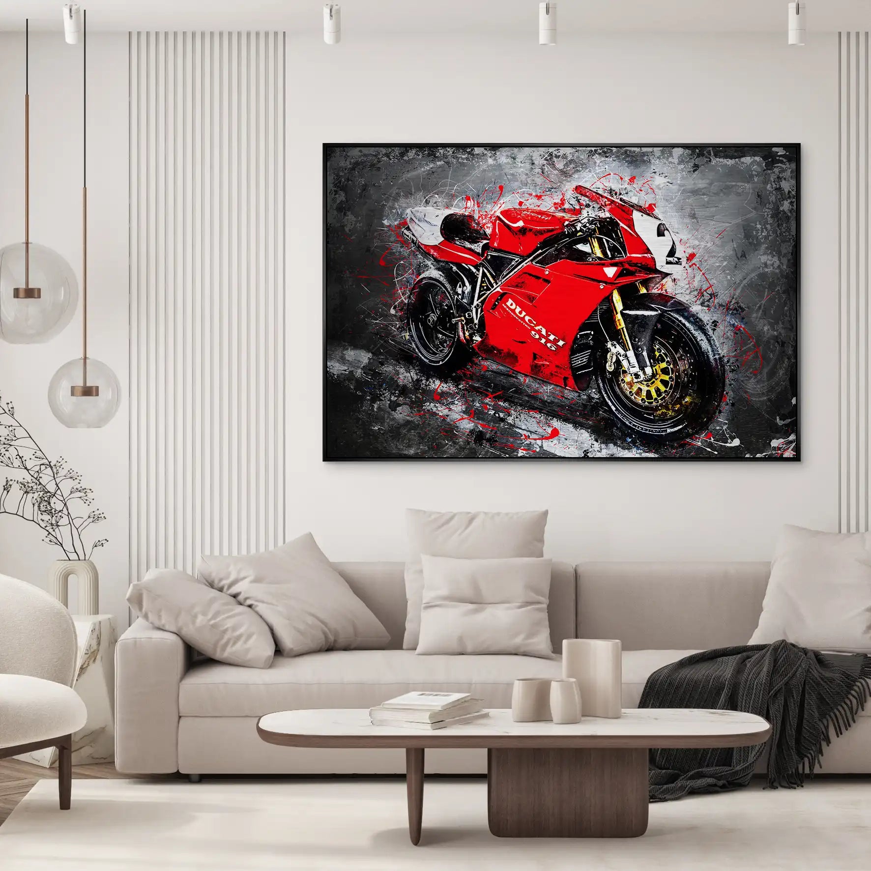 Ducati 916 Abstrakt AluDibond Gebürstet INGALERIE