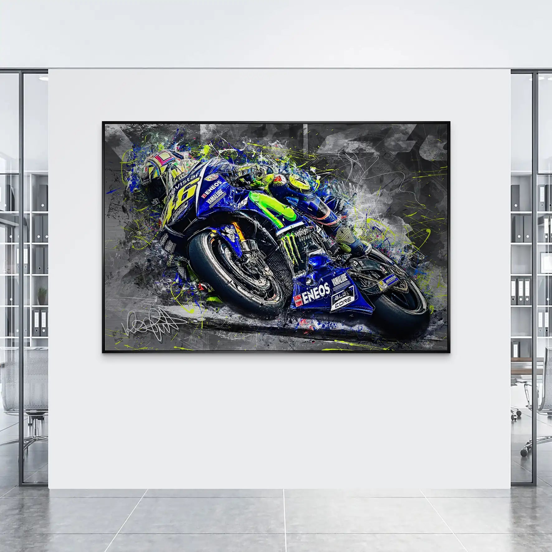 Yamaha Rossi Style AluDibond Gebürstet INGALERIE