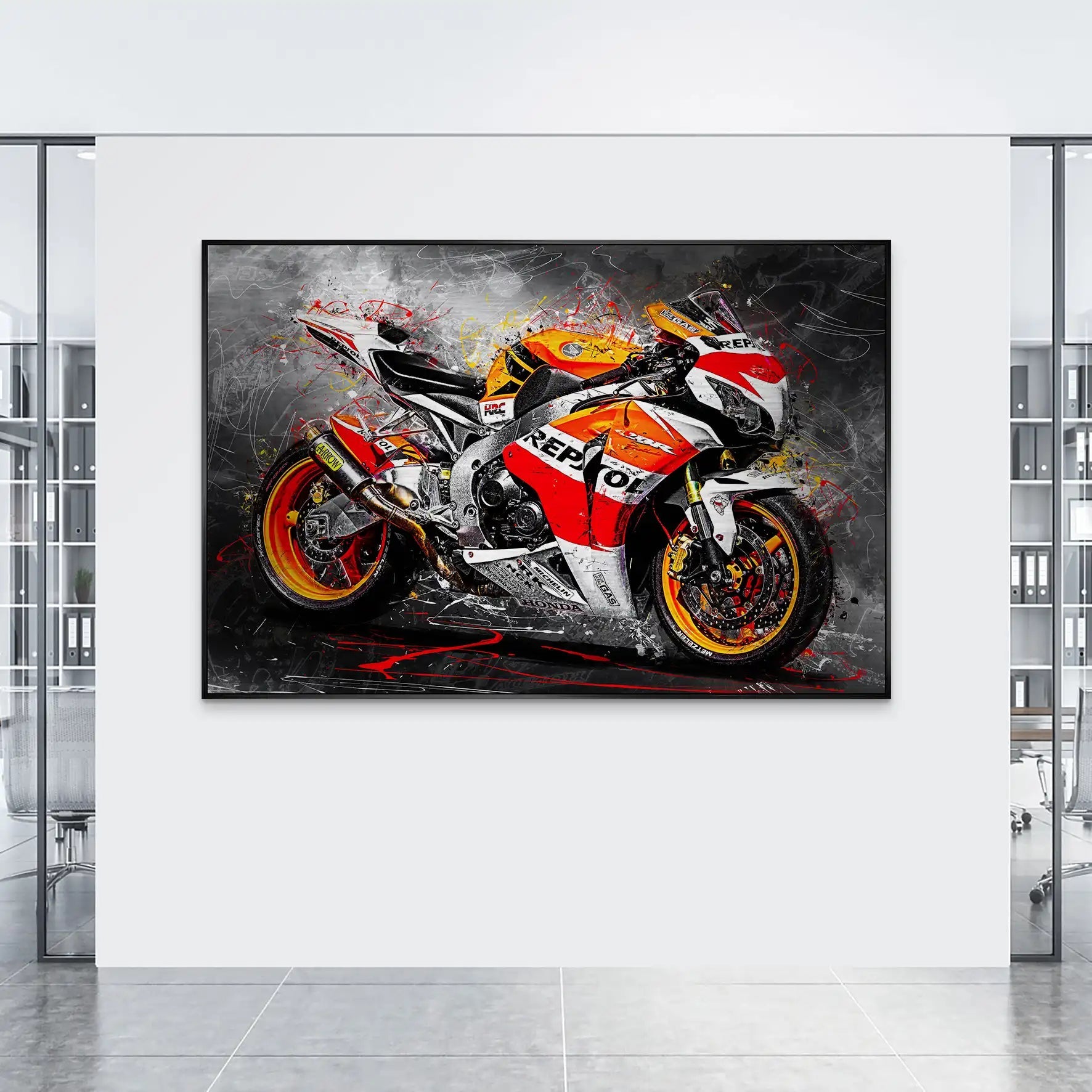 Honda Fireblade SC59 AluDibond Gebürstet INGALERIE