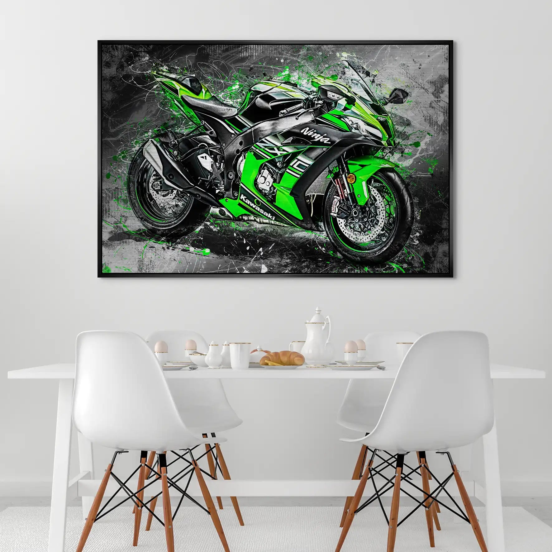 Kawasaki ZX10 Abstrakt AluDibond Gebürstet INGALERIE