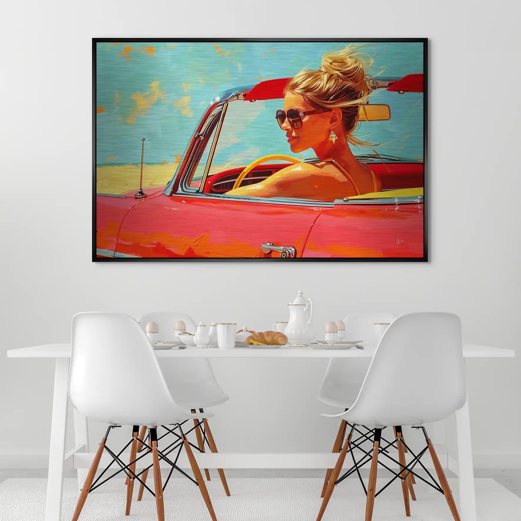 Roadtrip Pop Art AluDibond Gebürstet INGALERIE