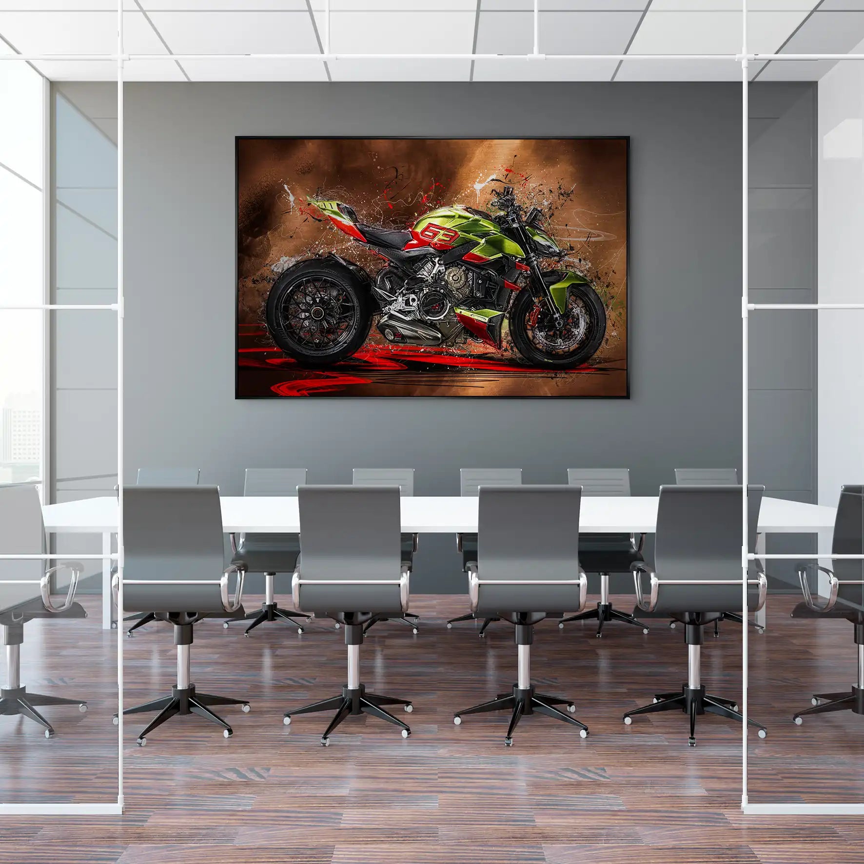 Ducati Streetfighter Lambo AluDibond Gebürstet INGALERIE