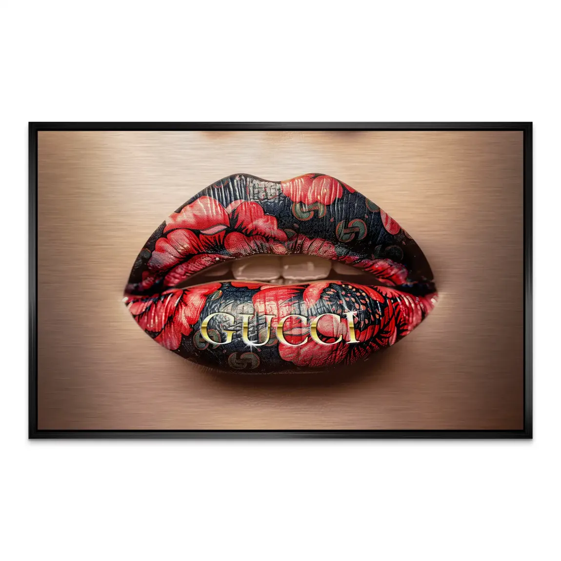 Gucci Lips AluDibond Gebürstet INGALERIE