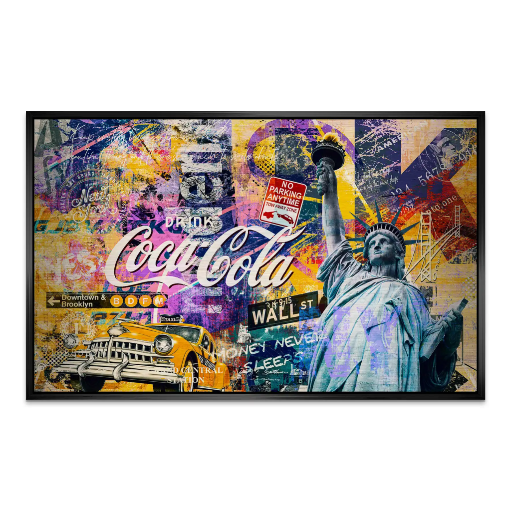 New York Pop Art AluDibond Gebürstet INGALERIE