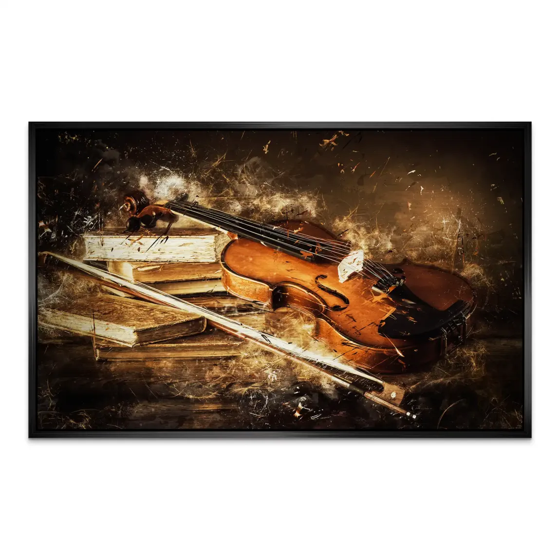 Silent Strings Violine AluDibond Gebürstet