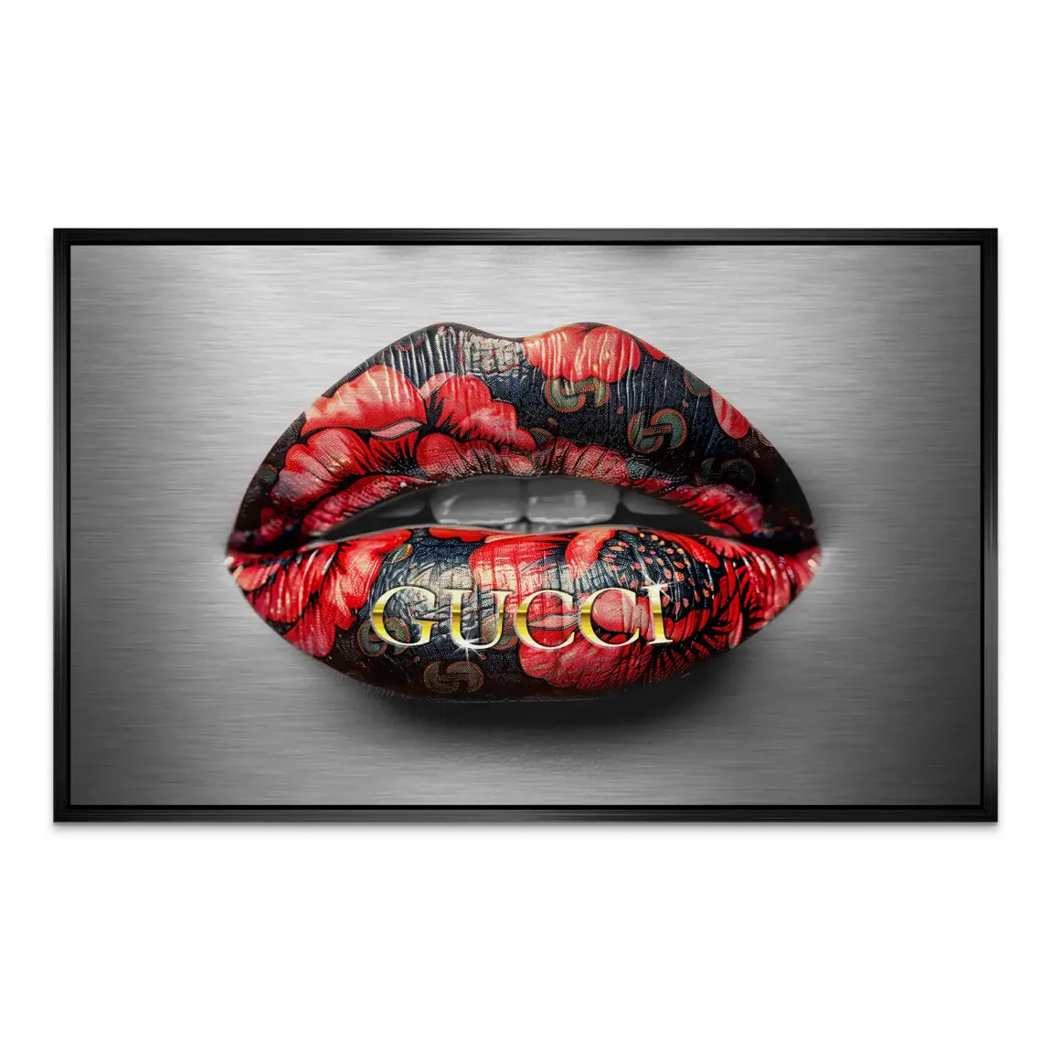 Gucci Lips Nr.2 AluDibond Gebürstet INGALERIE