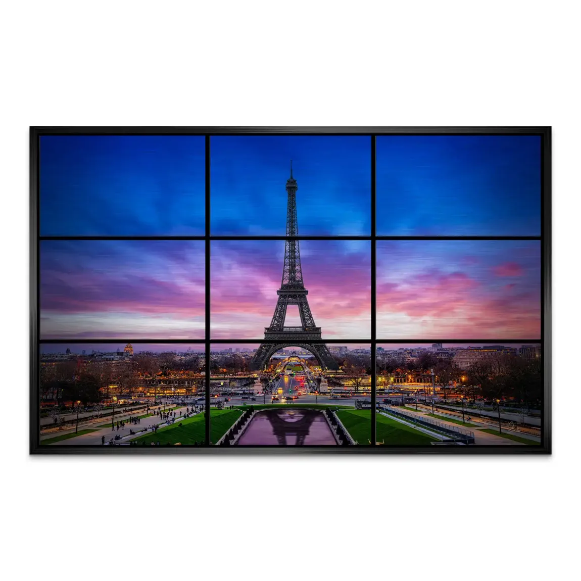 Evening Glow Paris Alu Gebürstet