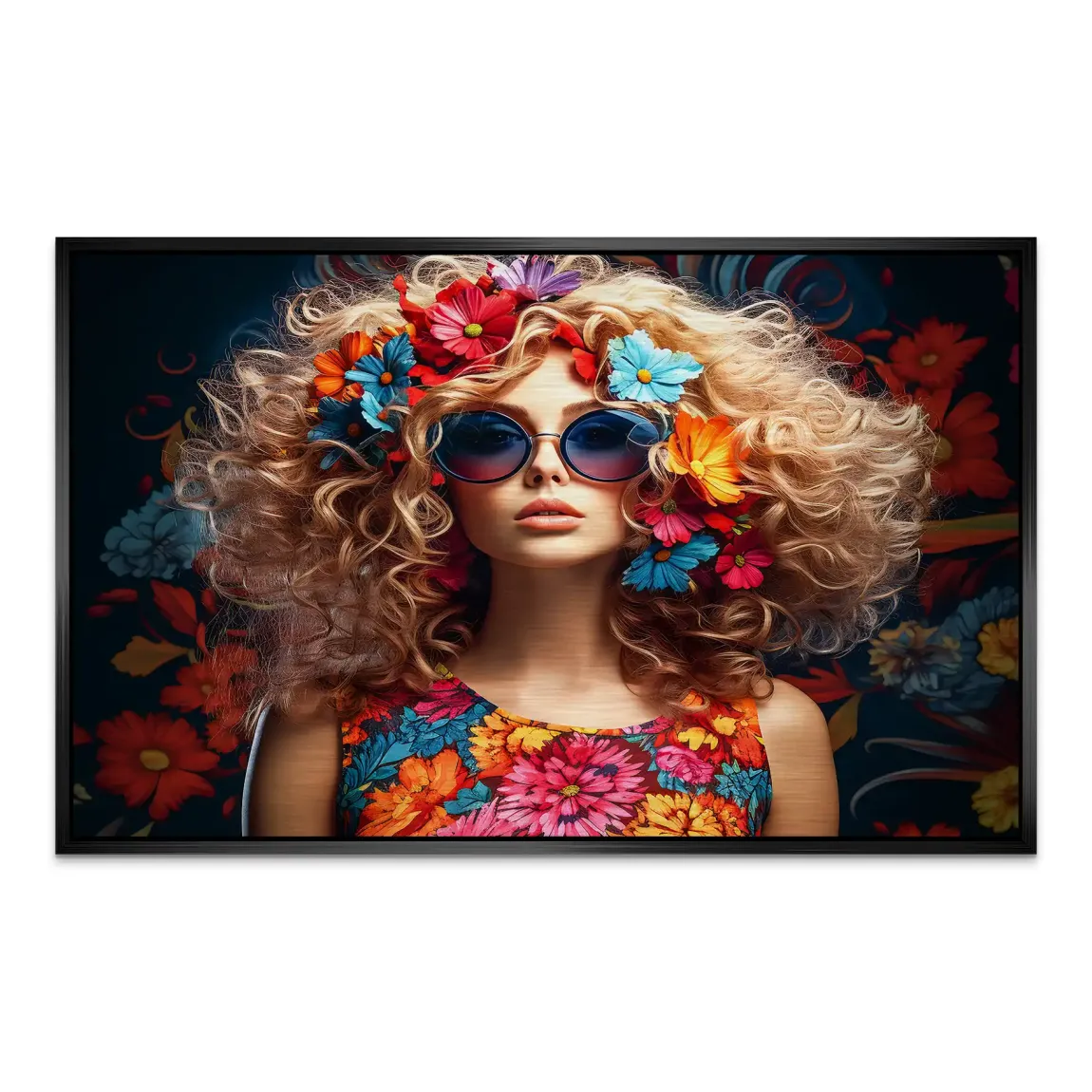 Boho Flower Soul Alu Dibond Gebürstet