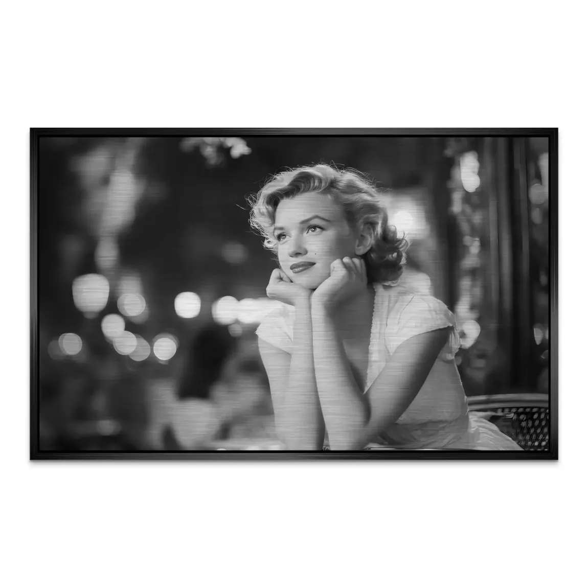 Marilyn Nightwish Noir AluDibond Gebürstet