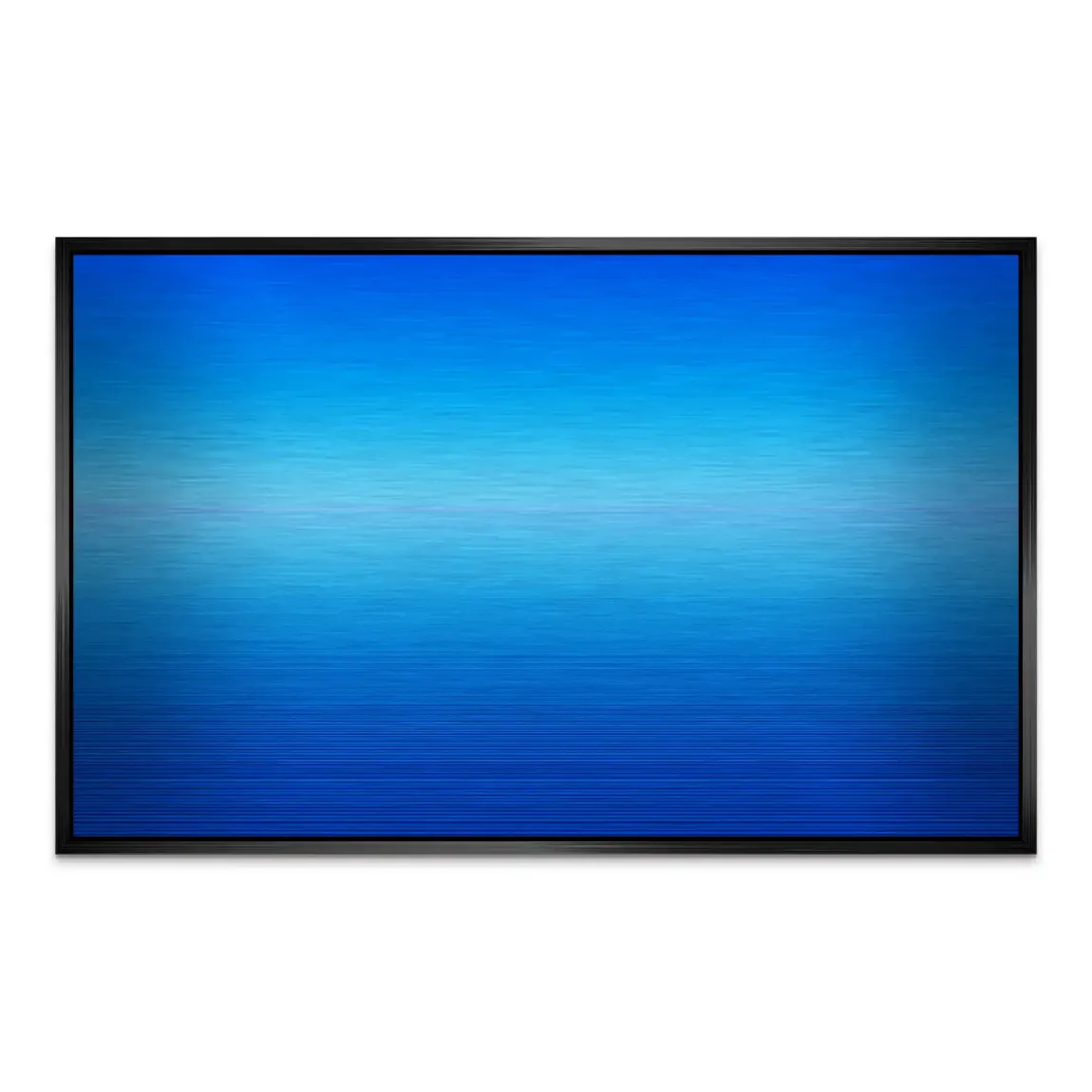 Blauer Horizont Aluminiumbild gebürstet