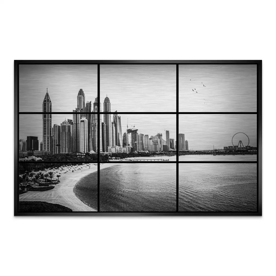 Dubai Noir Horizon AluDibond Gebürstet