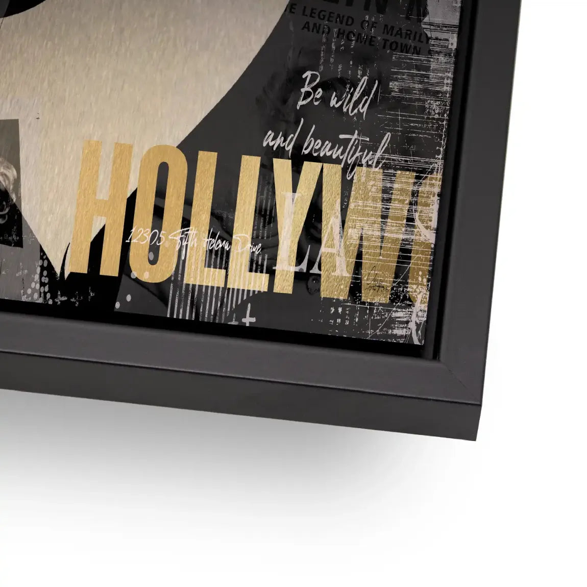 Marilyn Monroe Glamour News Aluminiumbild gebürstet