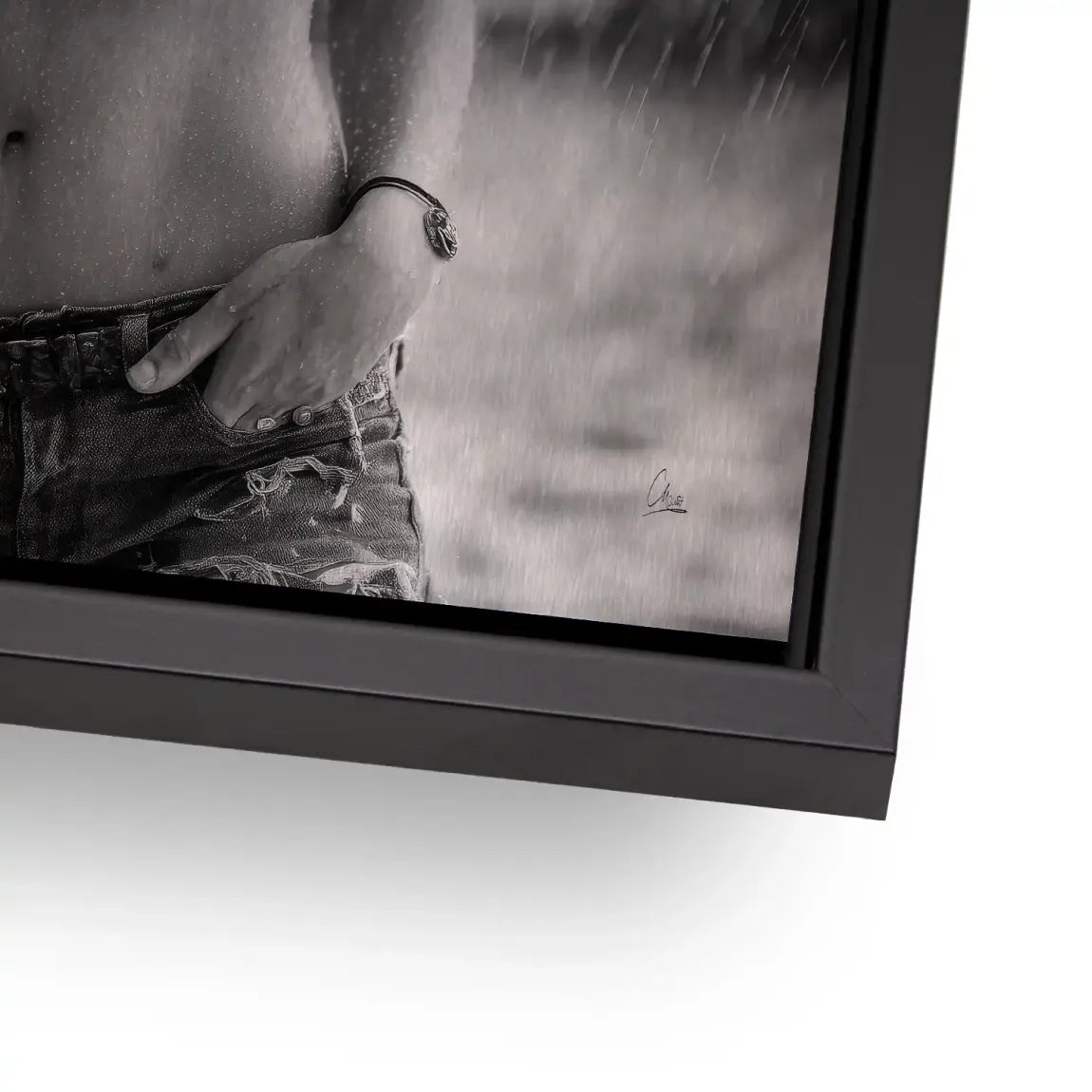 Summer Rain Alu Gebürstet Bild