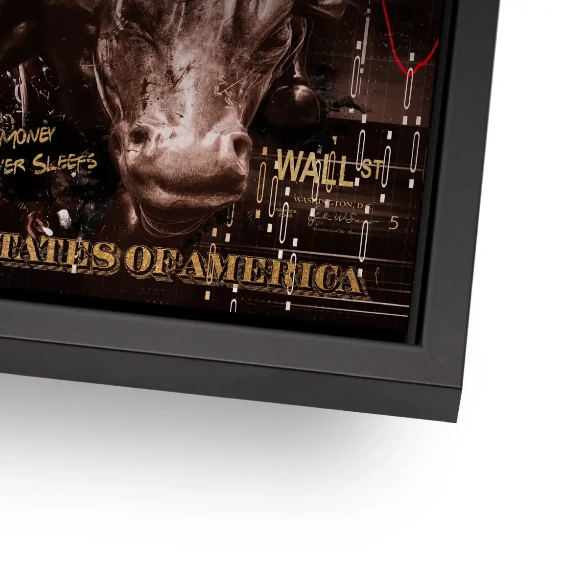 Wall Street Duck Alu Gebürstet Bild