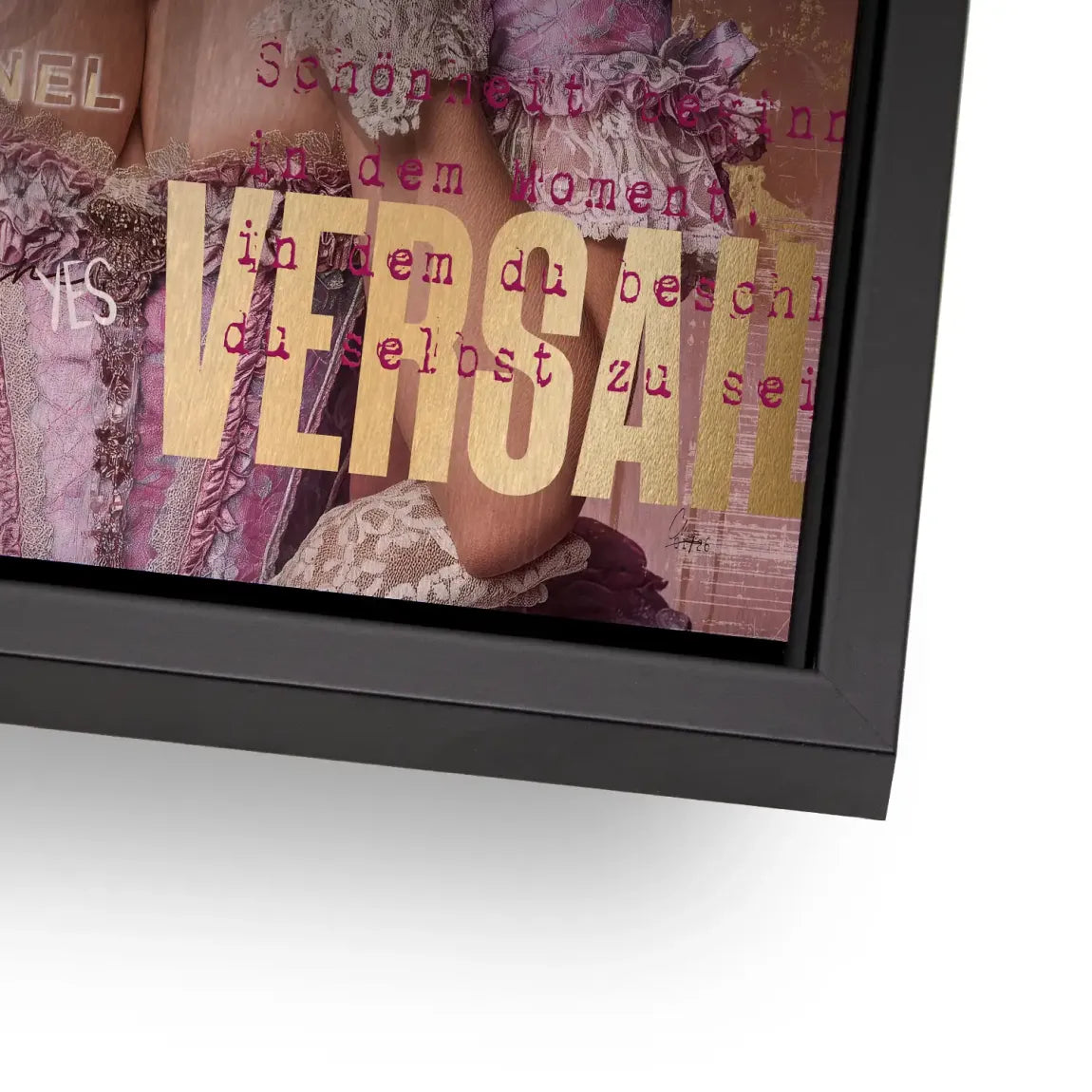 Marie Antoinette Popart Alu Gebürstet Bild