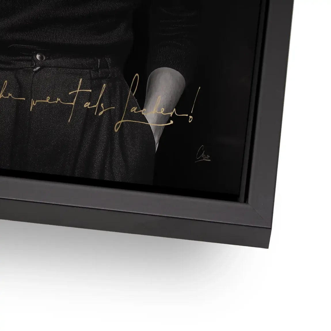 Frida Kahlo stilles Lächeln Alu Gebürstet Bild