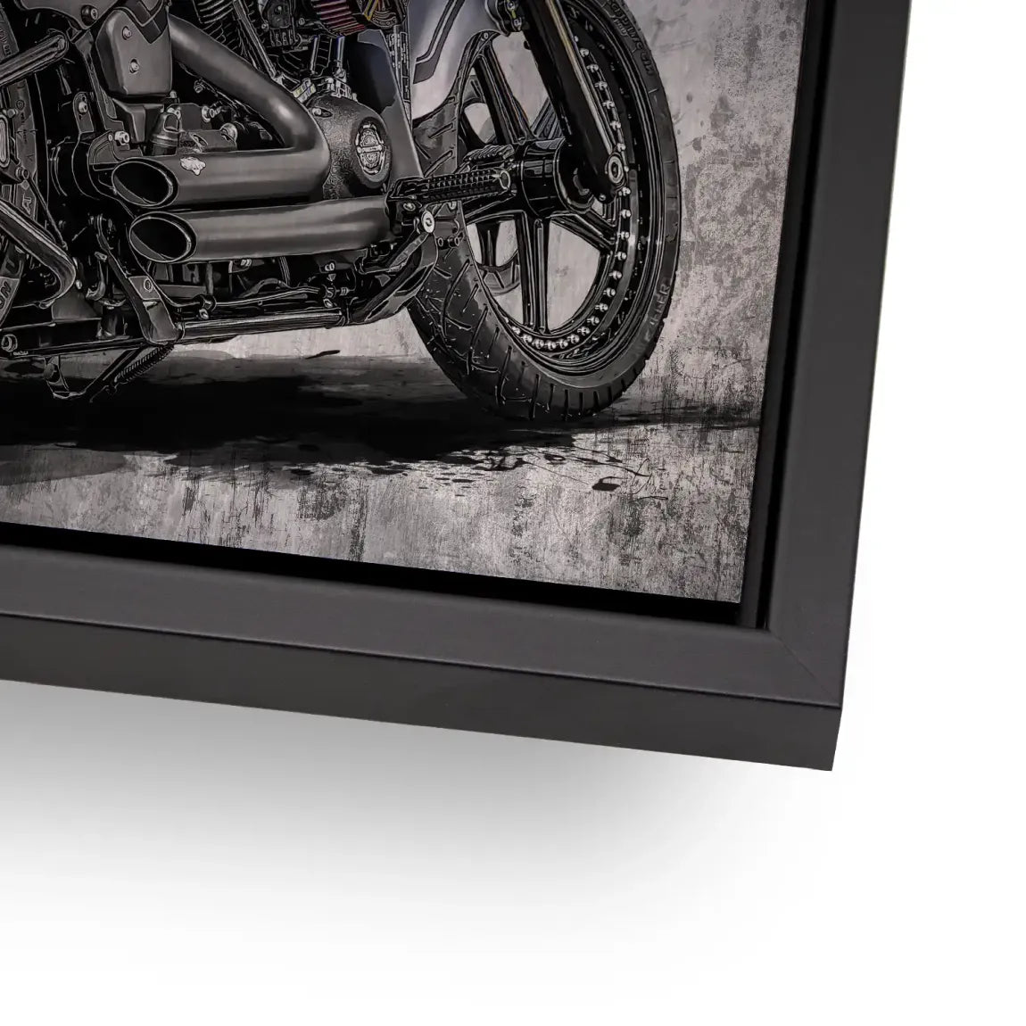 Harley Road Pop Art Alu Gebürstet Bild