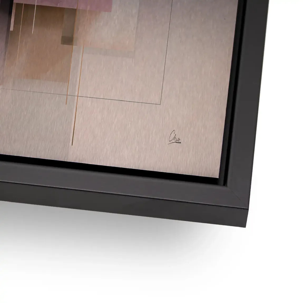 Soft Geometry Alu Gebürstet Bild