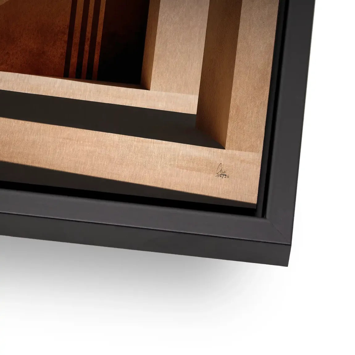 Sonnenbogen Architektur Aluminiumbild gebürstet