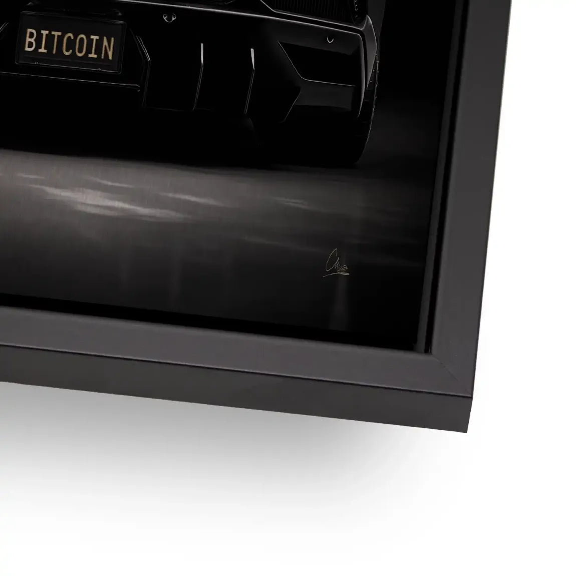 Lambo Bitcoin Alu Gebürstet Bild