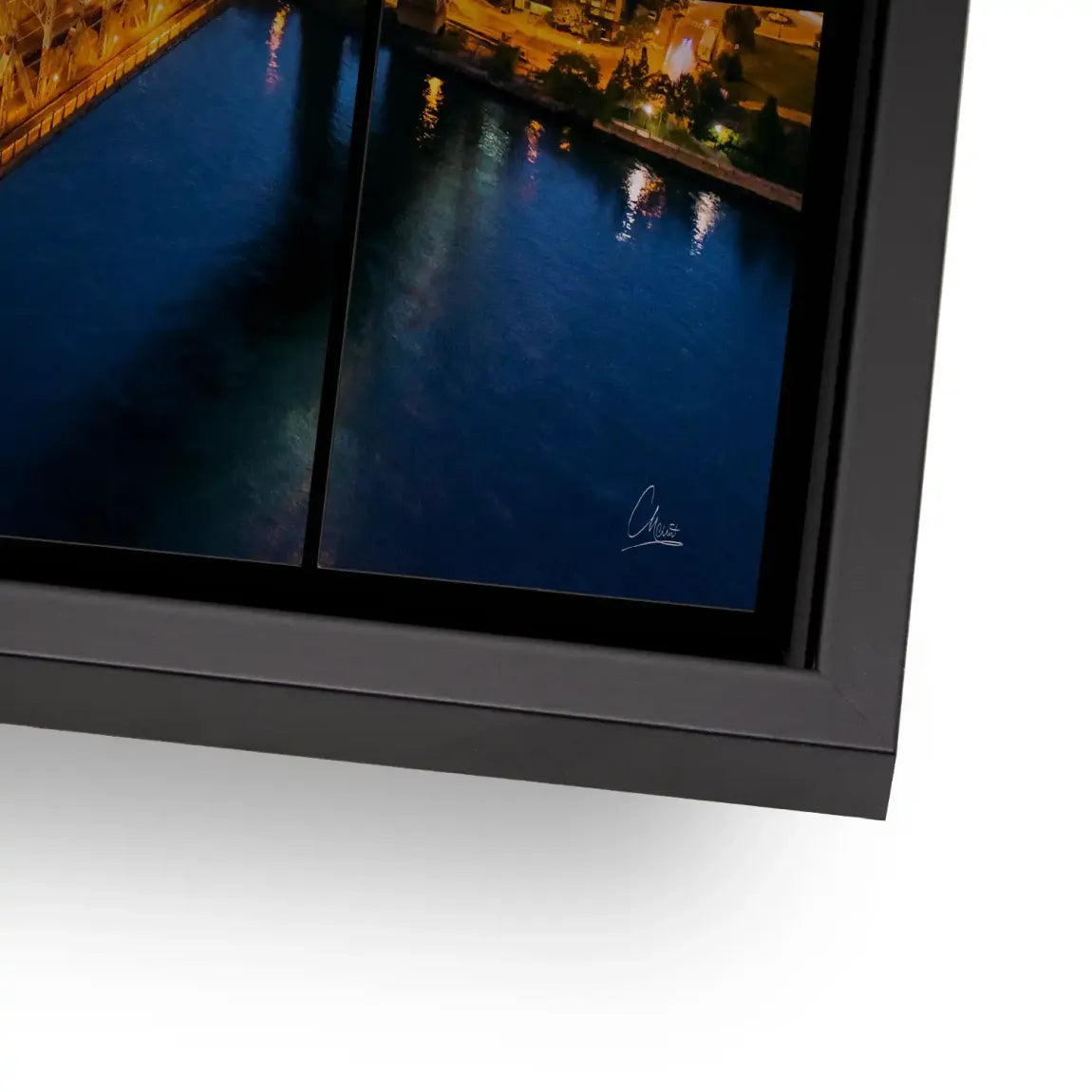 City Lights Manhattan Alu Gebürstet Bild