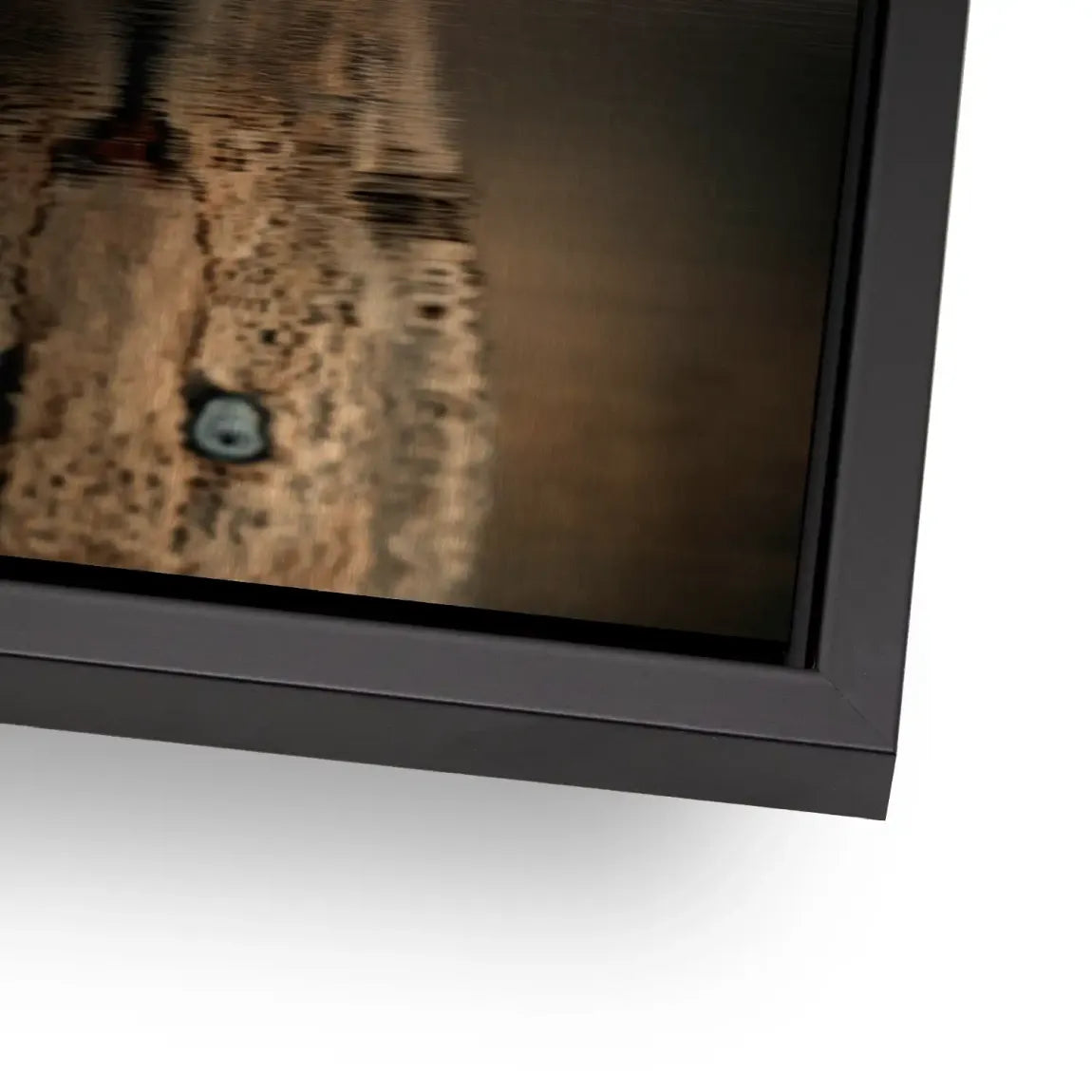 Silent Leopard Alu Gebürstet Bild