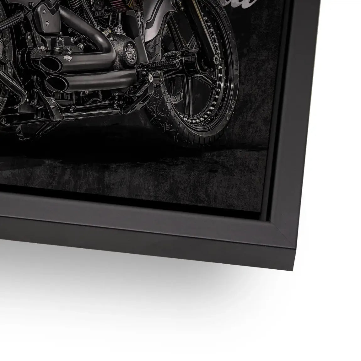 Harley Freedom Pop Art Alu Gebürstet Bild