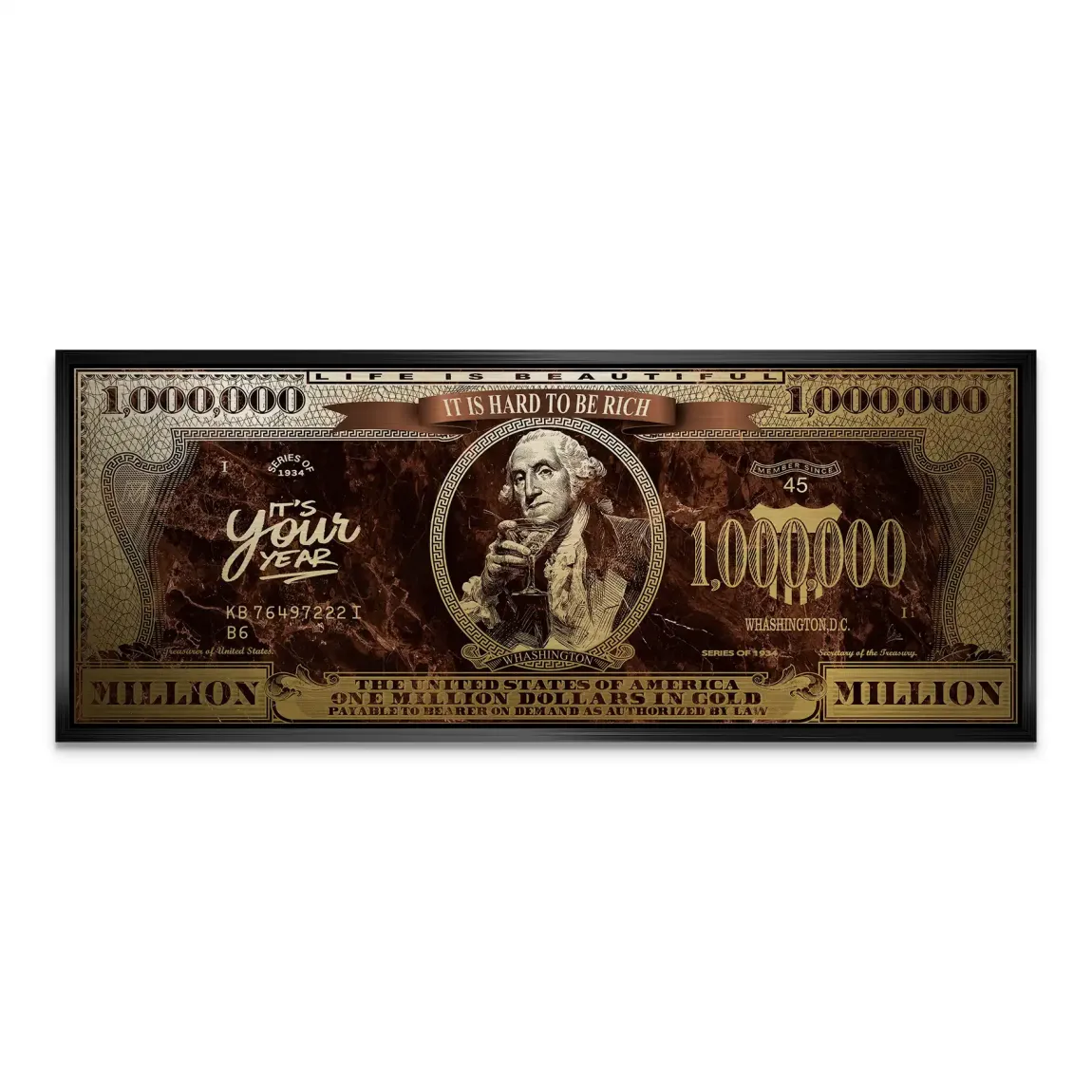 Gold Dollar George Washington Alu Gebürstet