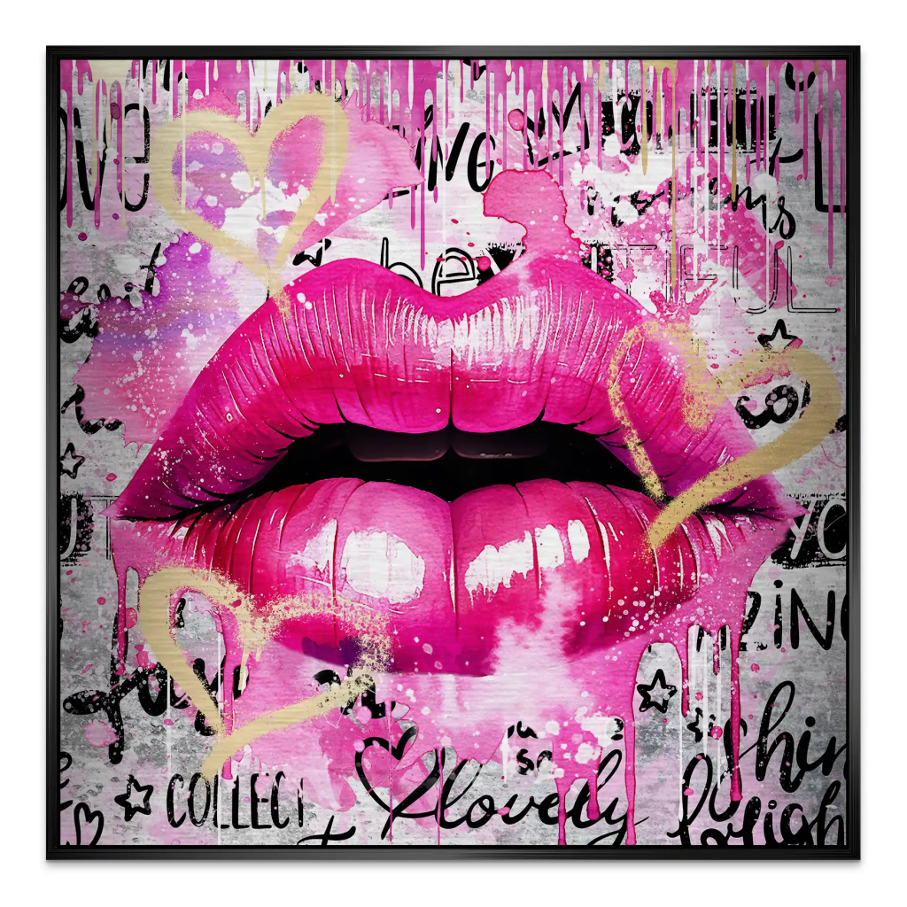 Sweet Lips Pink Style Alu Gebürstet INGALERIE