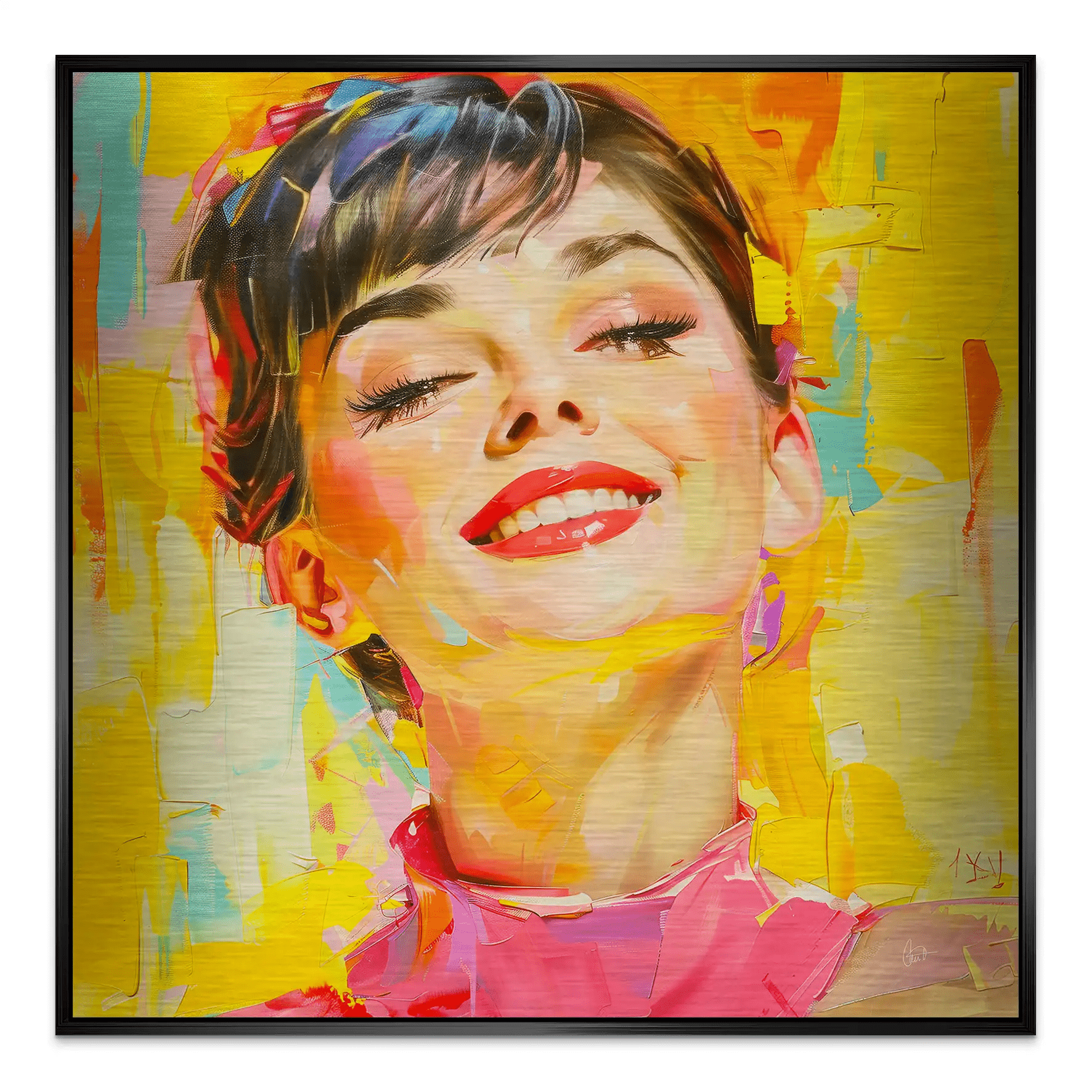 Audrey Modern Art Style Alu Gebürstet INGALERIE