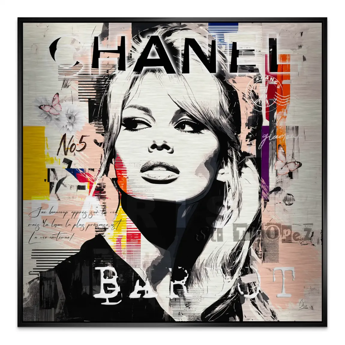 Bardot Ikone Alu Gebürstet Bild