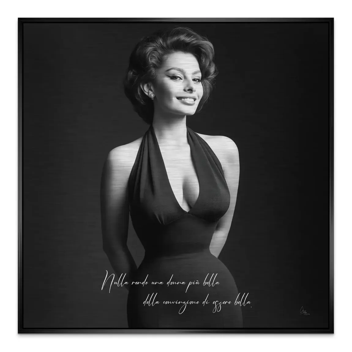 Sophia Diva Aluminiumbild gebürstet