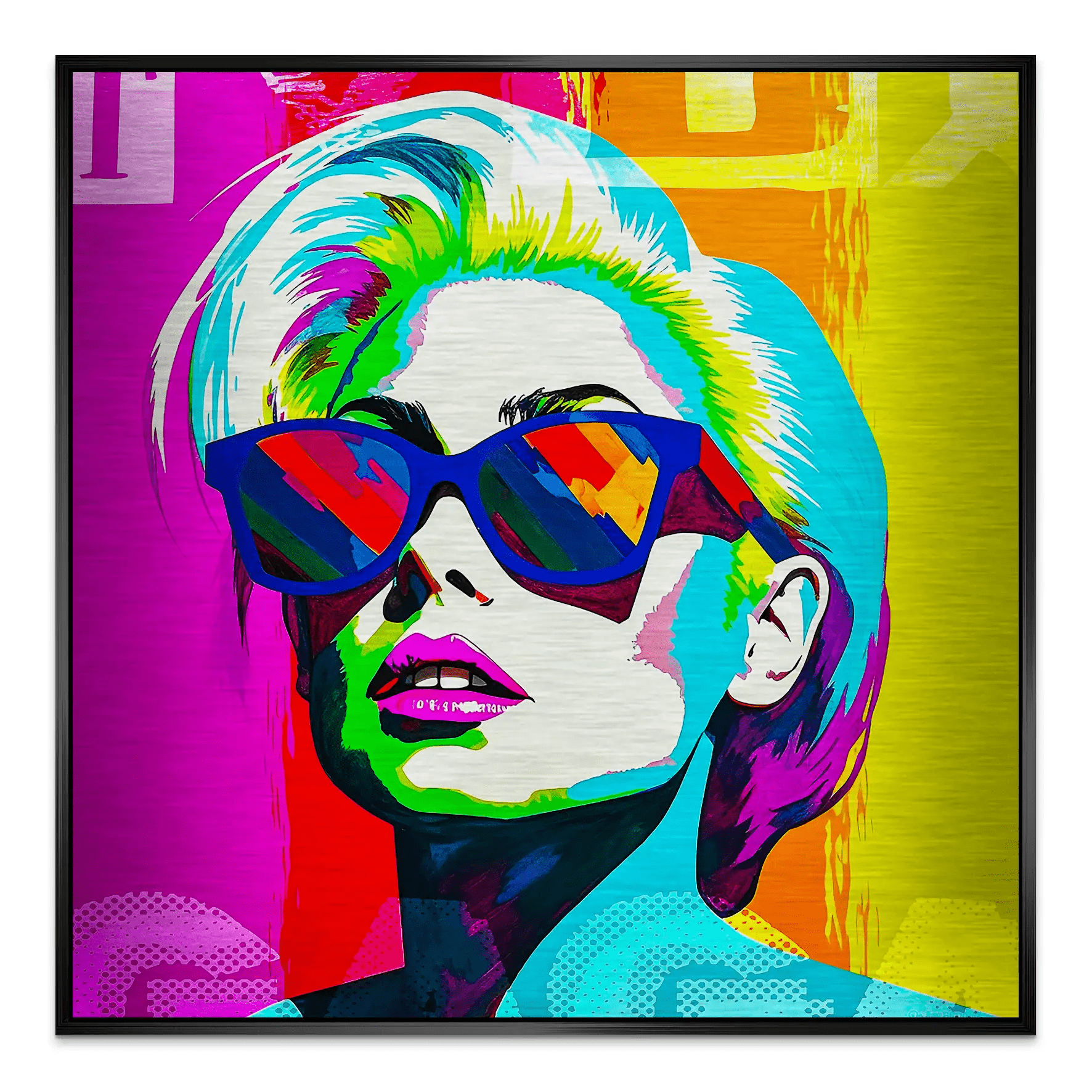 Lady G. Pop Art Alu Gebürstet INGALERIE