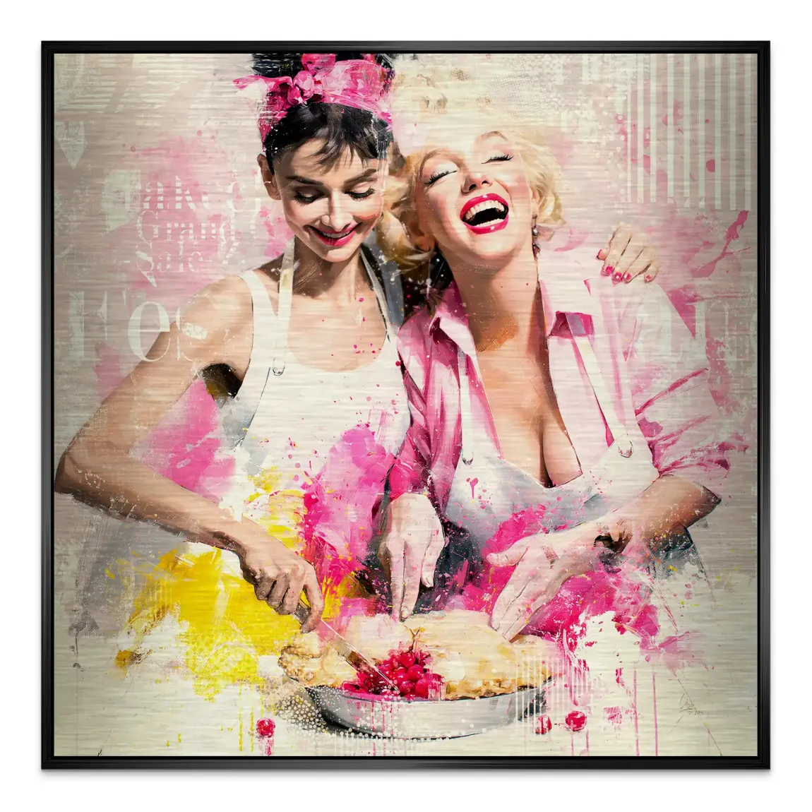 Audrey Marilyn Joy Aluminiumbild gebürstet