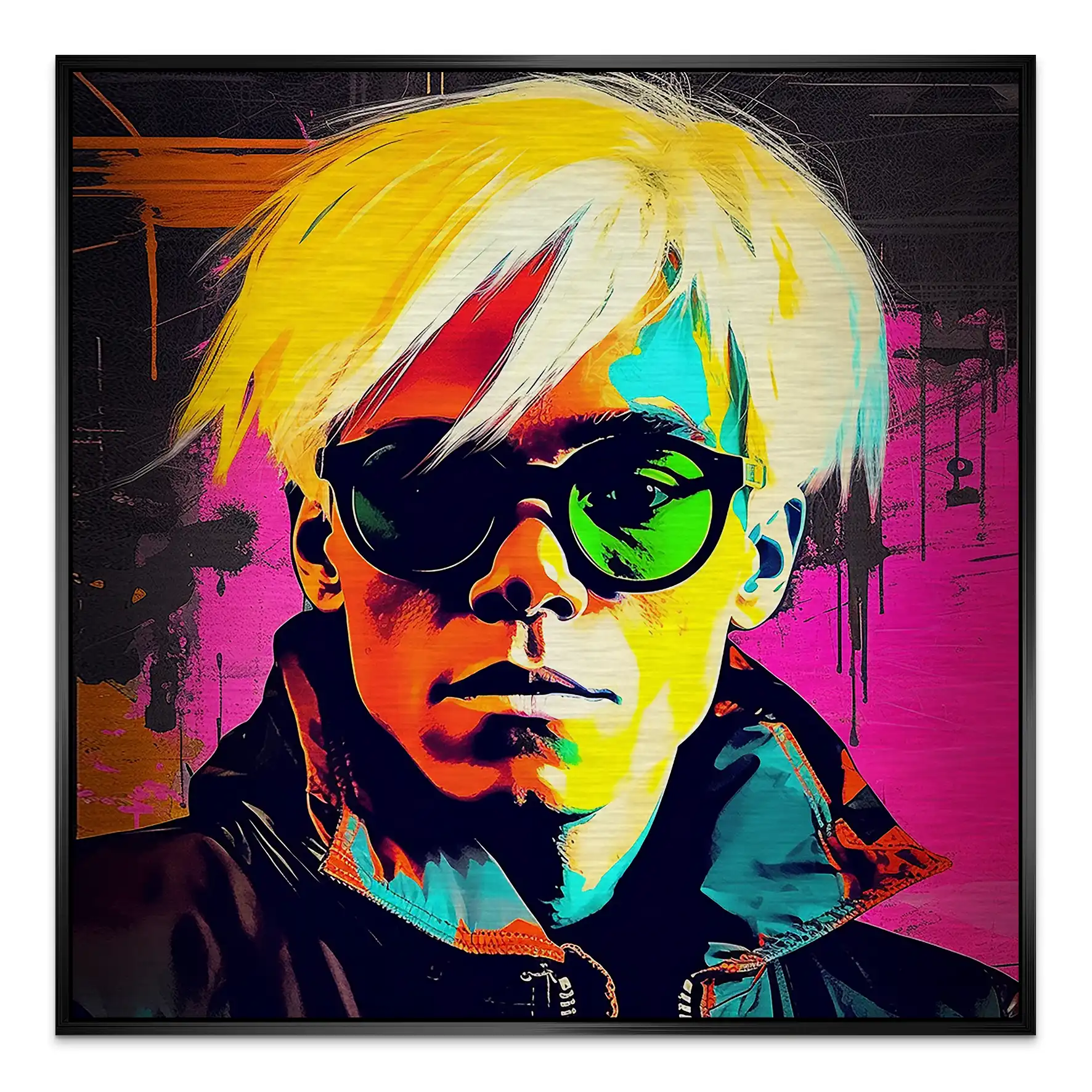 Warhol Pop Art Alu Gebürstet INGALERIE