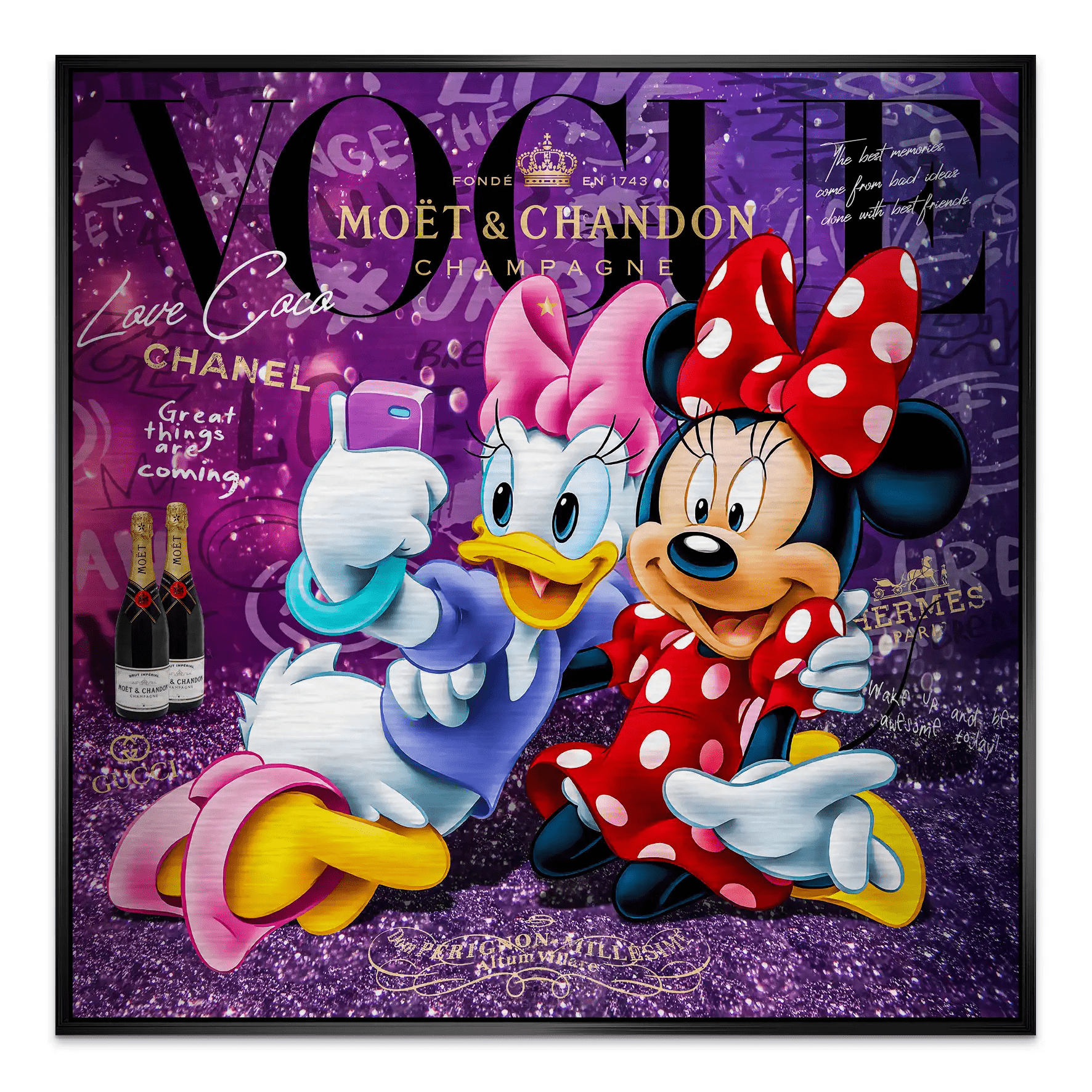 Daisy & Minnie Vogue Alu Gebürstet - INGALERIE