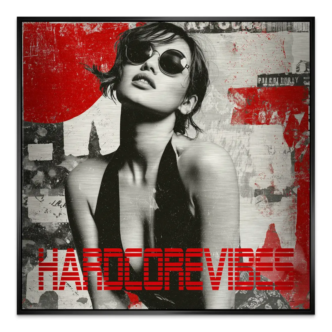 Hardcore Vibes Alu Gebürstet Bild