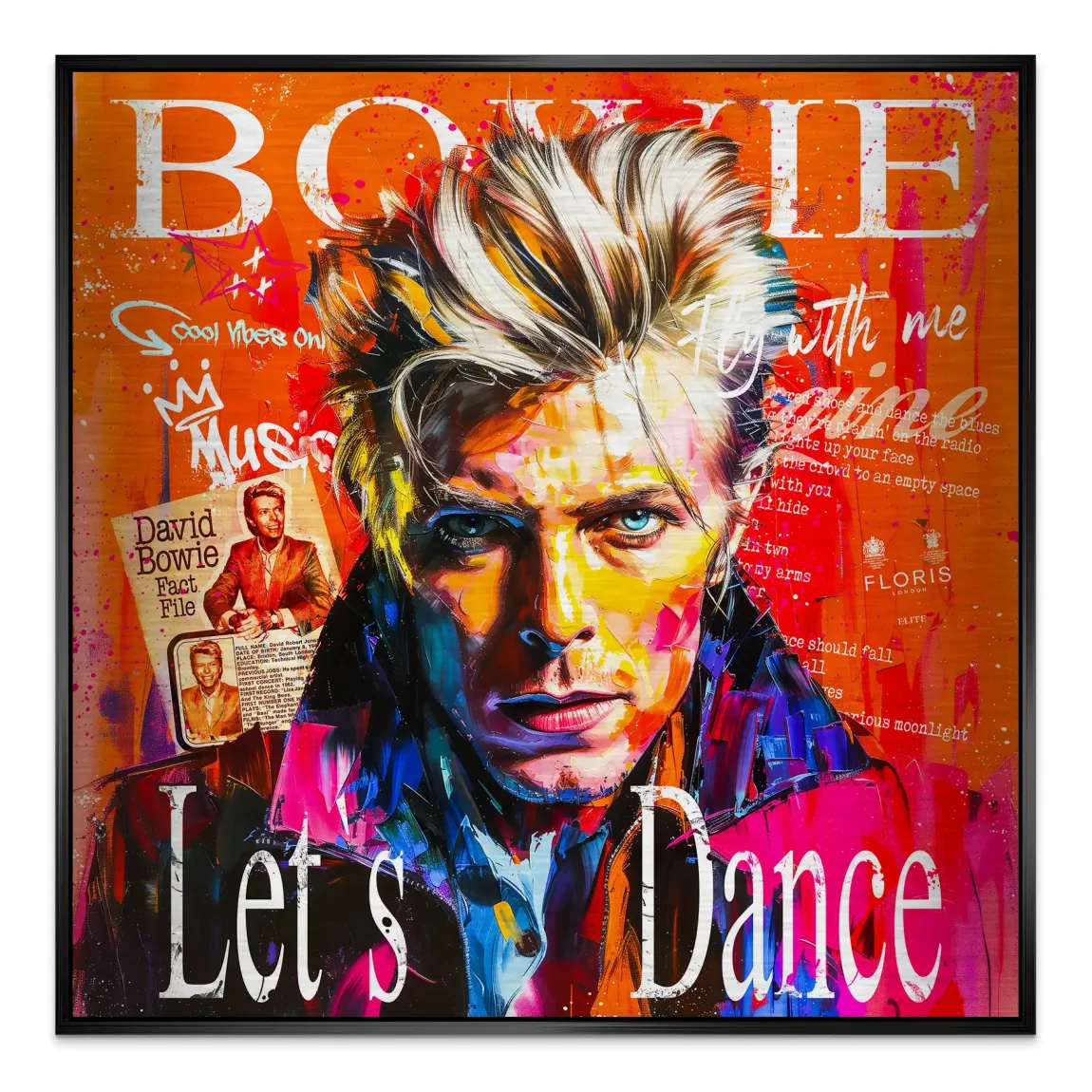 David Bowie Sound and Color Alu Gebürstet Bild