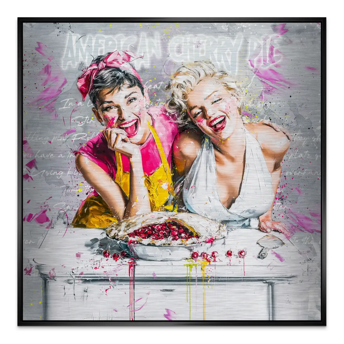Audrey Marilyn Glam Aluminiumbild gebürstet