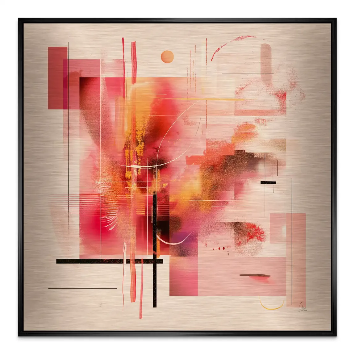 Infinite Glow Alu Gebürstet Bild