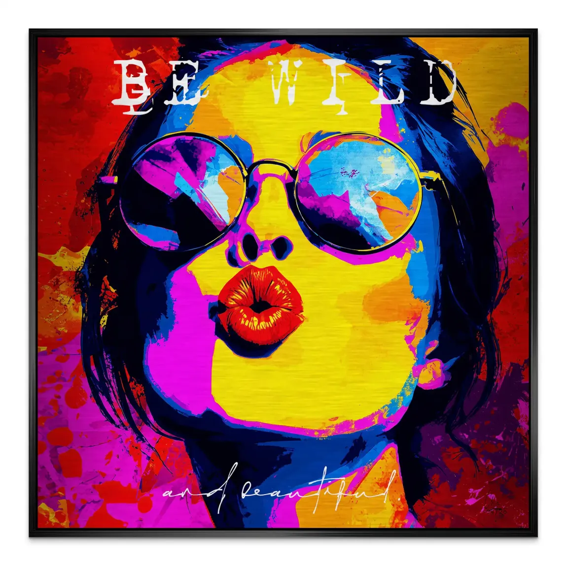 Be Wild Aluminiumbild gebürstet