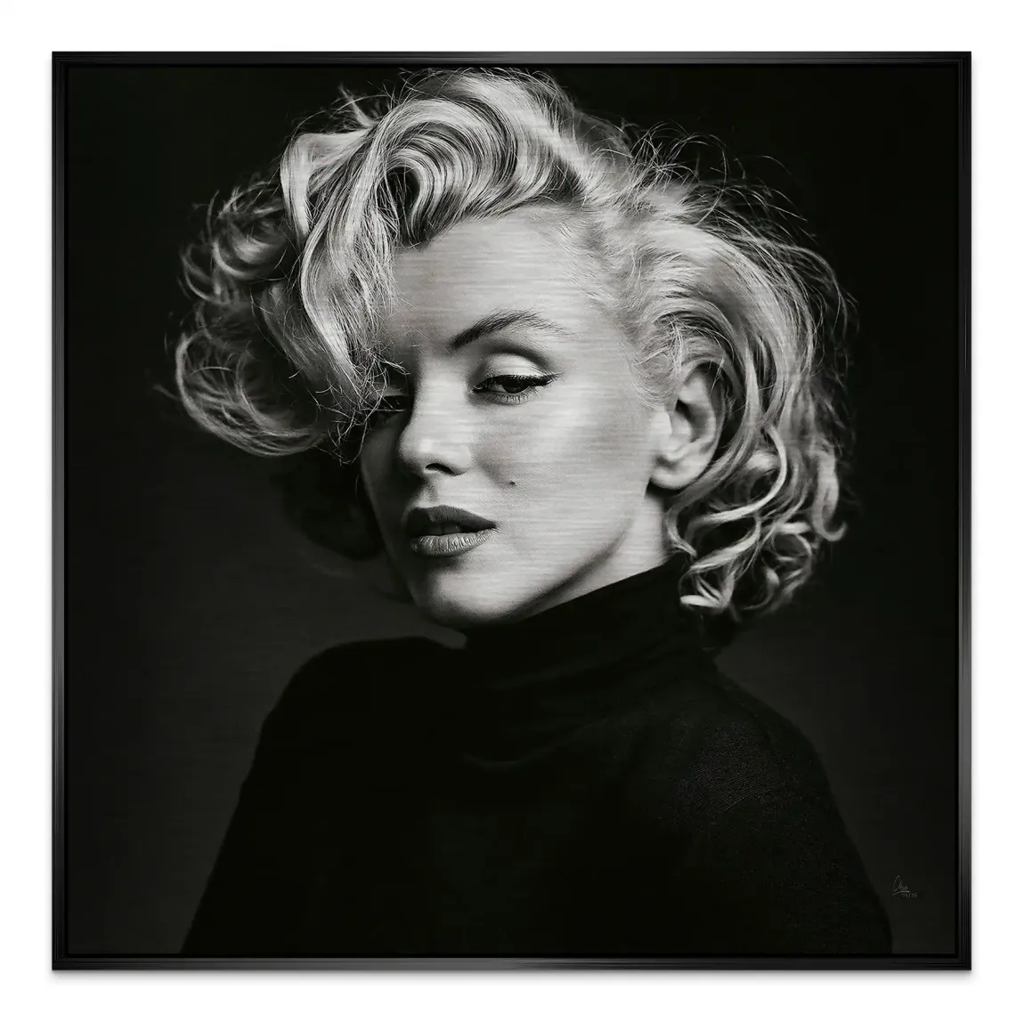 Marilyn Elegance Aluminiumbild gebürstet