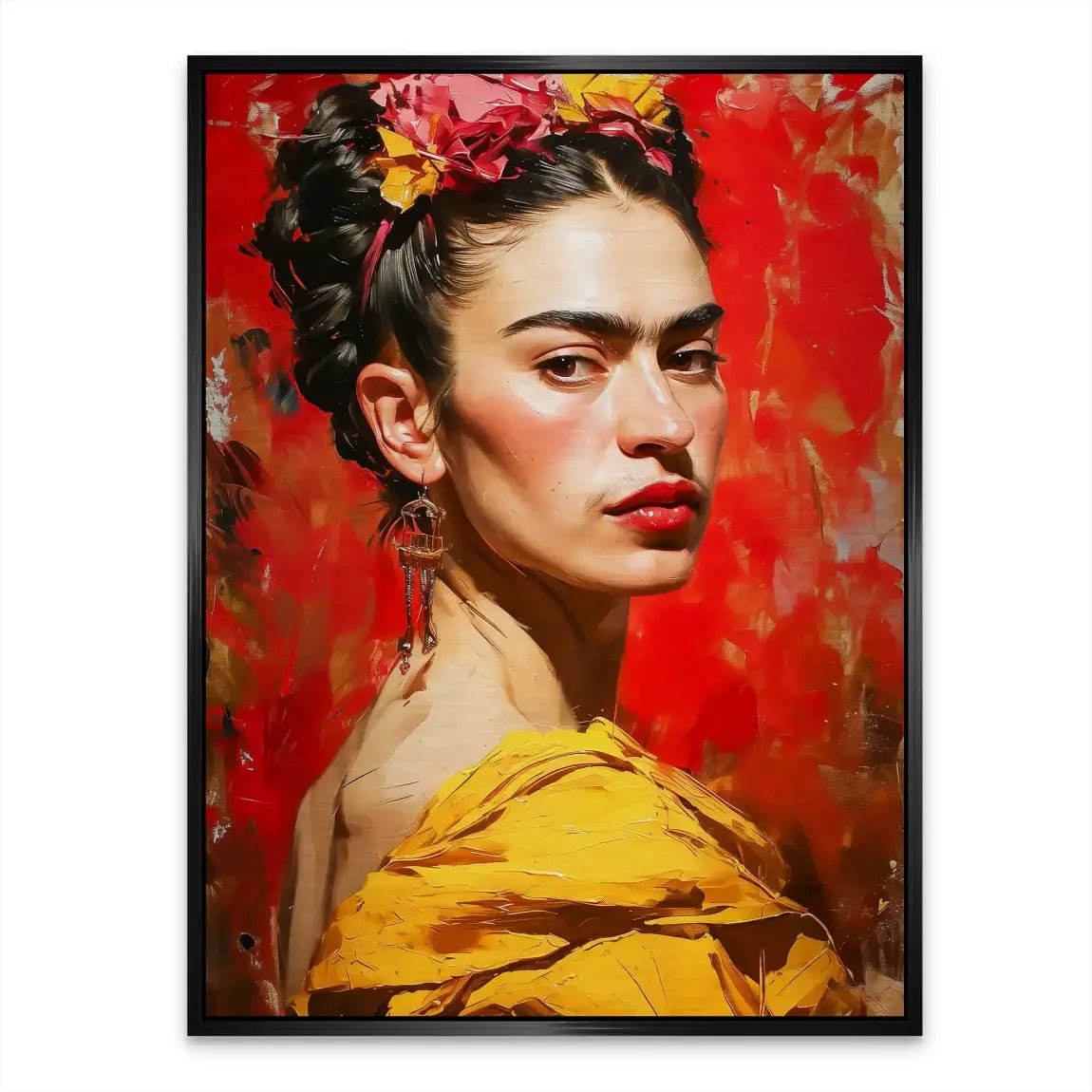 Frida Kahlo Art Nr.2 Aludibond Gebürstet INGALERIE