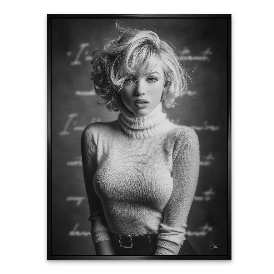 Marilyn Ikone Alu Gebürstet Bild