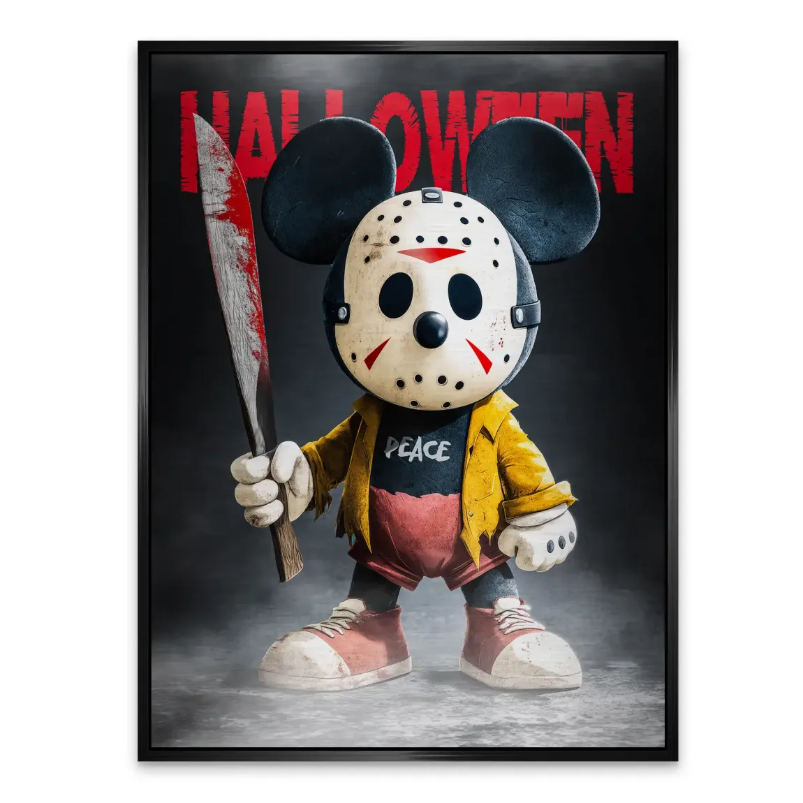 Midnight Micky Mouse Alu Gebürstet Bild