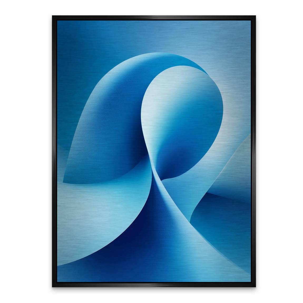 Blaue Welle Aluminiumbild gebürstet