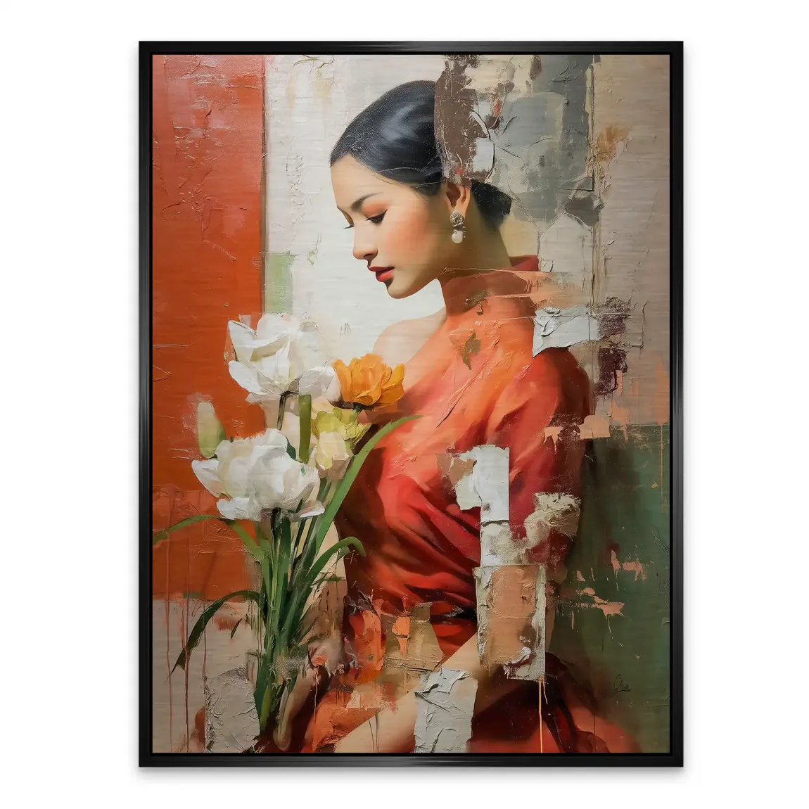 Silent Orchid Beauty Alu Gebürstet Bild