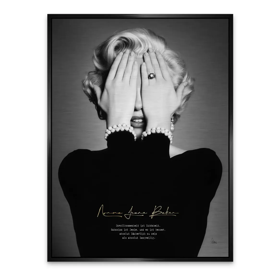 Marilyn Monroe Norma Jeane Alu Gebürstet Bild